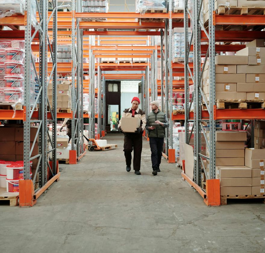 Psychosocial hazard kit for transport and logistics — warehouse workers on the pick face